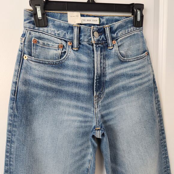 American Eagle AE77 The Wide Crop Jeans Blue Size 24 NWT - Picture 9 of 16